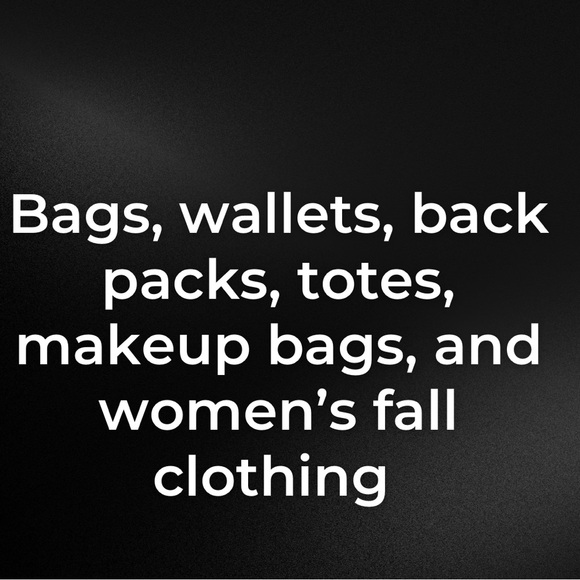 Live Tonight at 6:00 PM EST 👜🎒 Handbags, Wallets, Totes, makeup Bags. - Picture 2 of 3